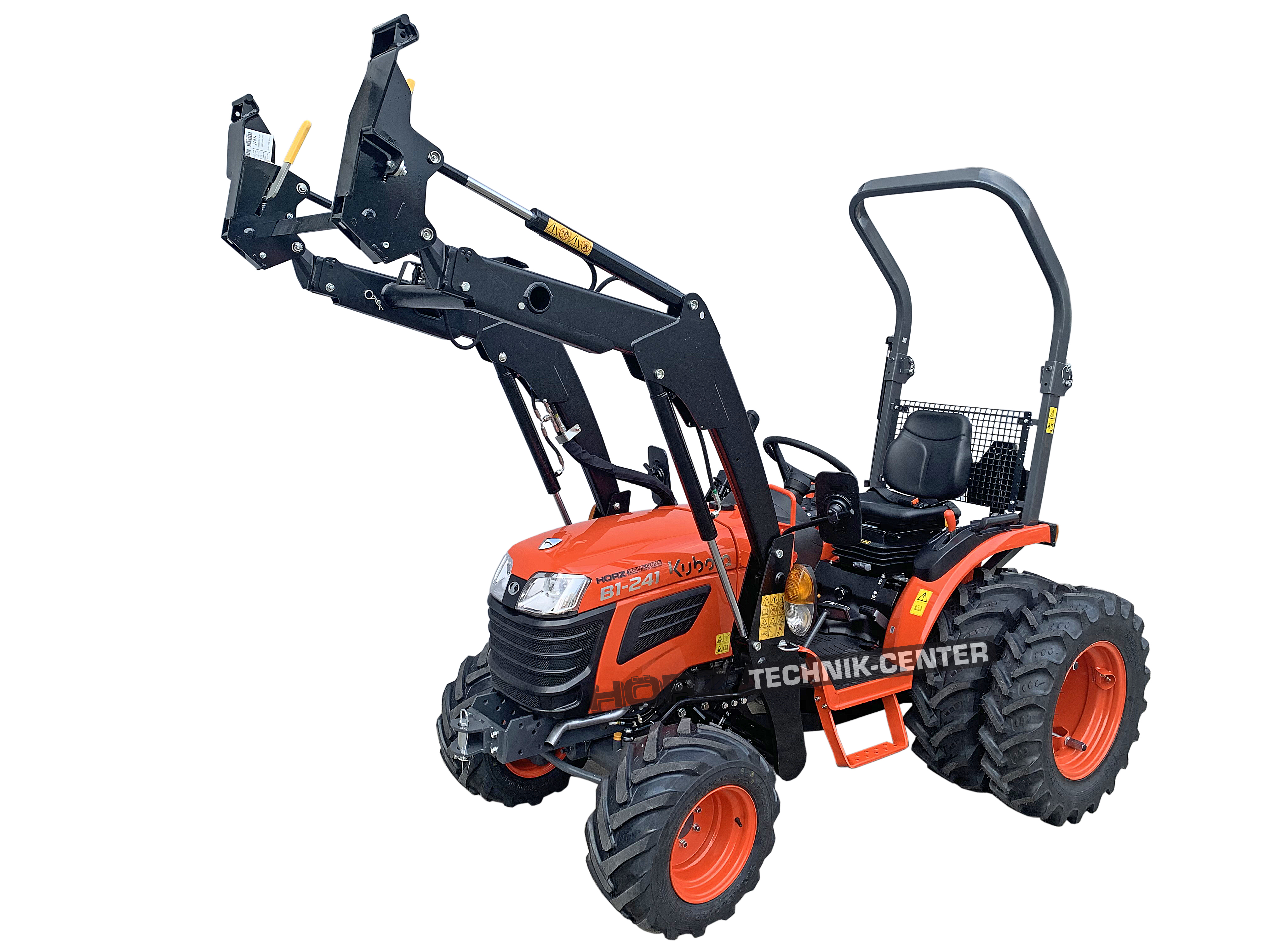 Kubota B1-241 mit Frontlader und Zwillingsbereifung