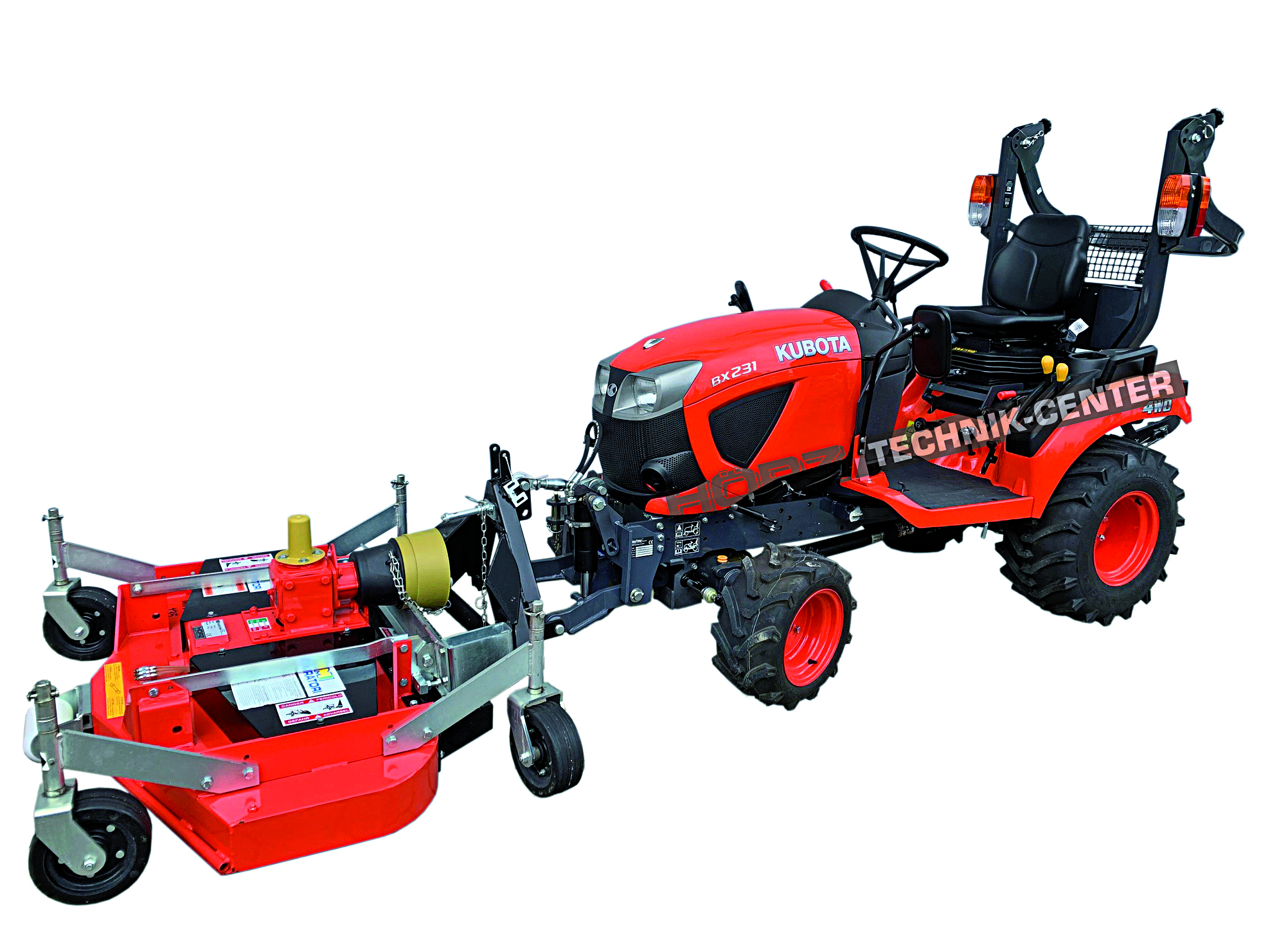 Kubota BX231 Kompakttraktor mit Frontmäher