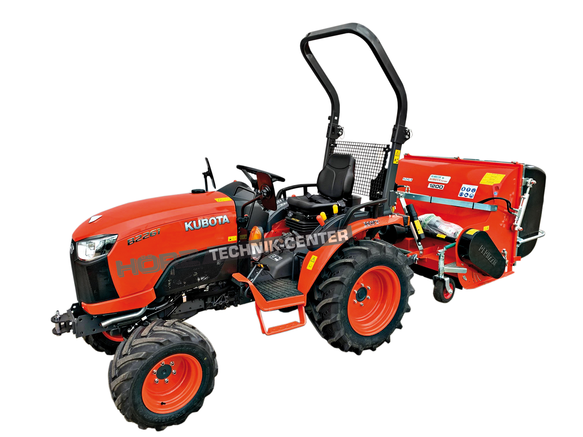 Kubota B2-261 Kompakttraktor mit Sammelmulcher