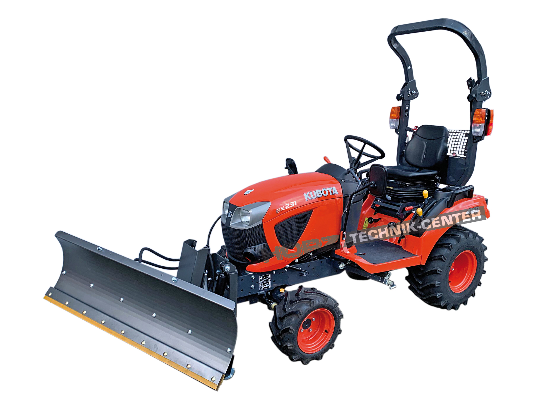 Kubota BX231 Kompakttraktor mit Räumschild