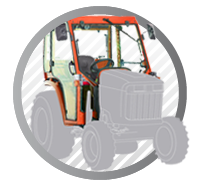 Wetterschutzdach für Kubota Traktoren